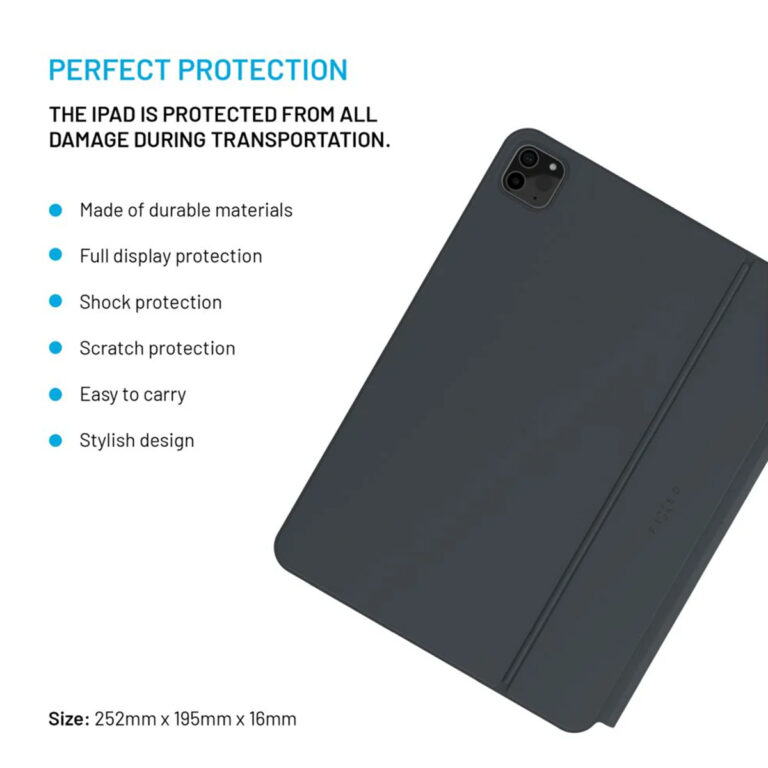 Fixed Typee QWERTY keyboard case iPad Pro 11 (2018-2022) / Air 4 (2020) / Air 5 (2022) / Air 11 inch (2025) M3 / (2024) M3 - Zwart - Afbeelding 8