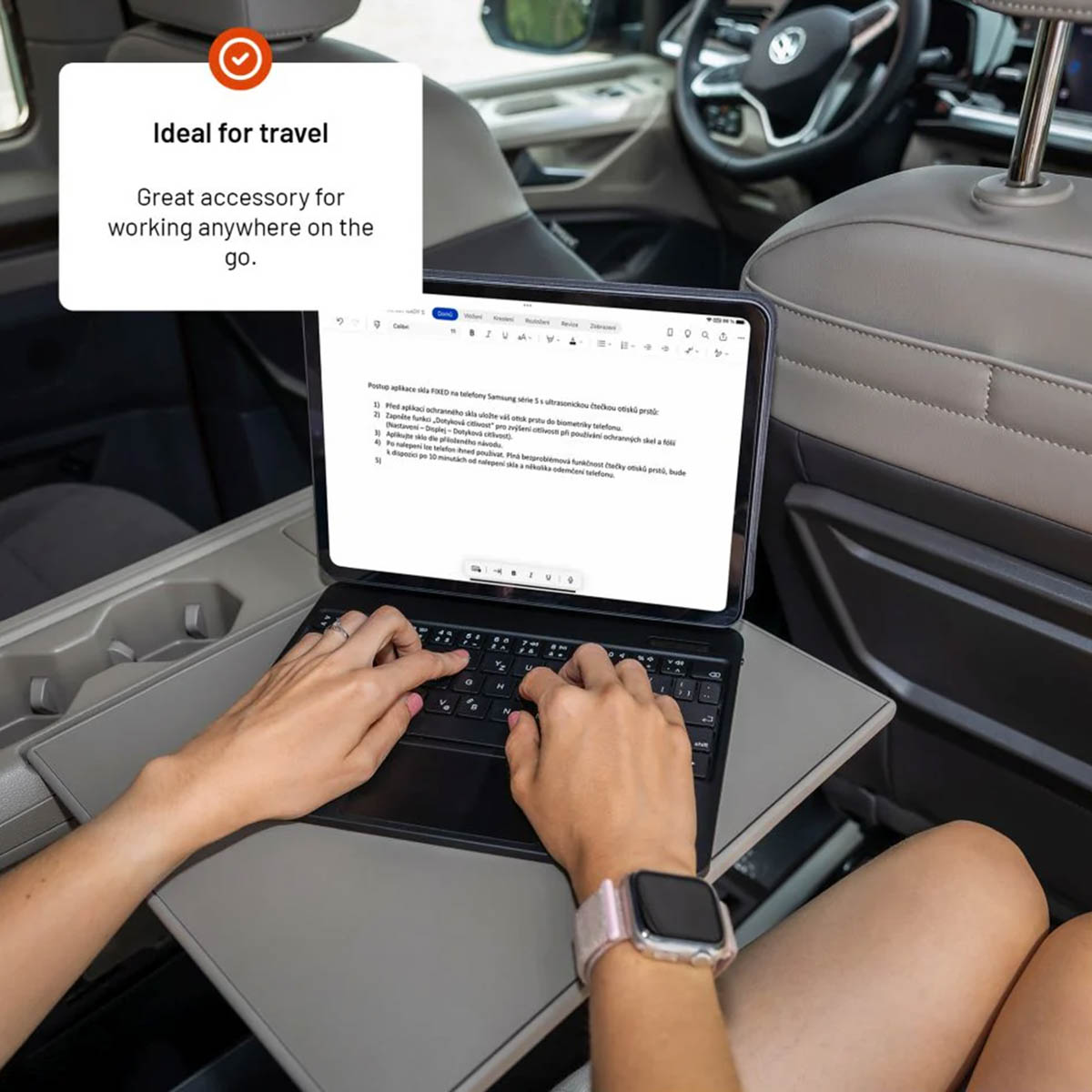 Fixed Typee QWERTY keyboard case iPad Pro 11 (2018-2022) / Air 4 (2020) / Air 5 (2022) / Air 11 inch (2025) M3 / (2024) M3 - Zwart - Afbeelding 8