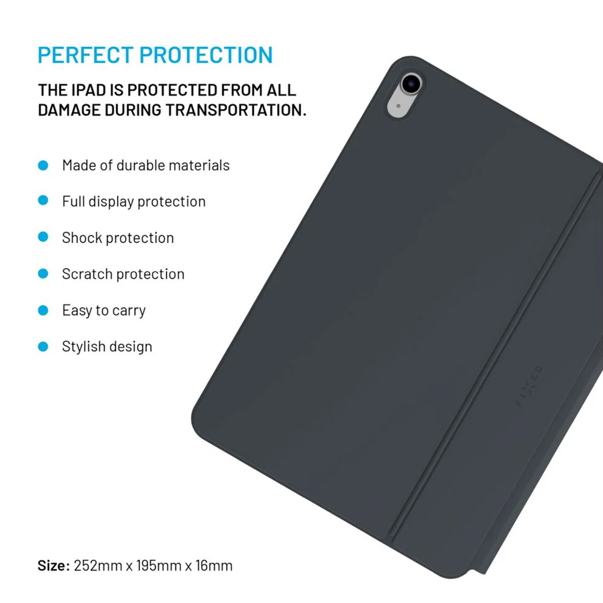 Fixed Typee QWERTY keyboard case Apple iPad 11 (2025) 11 inch A16 / iPad 10 (2022) 10.9 inch - Zwart - Afbeelding 4