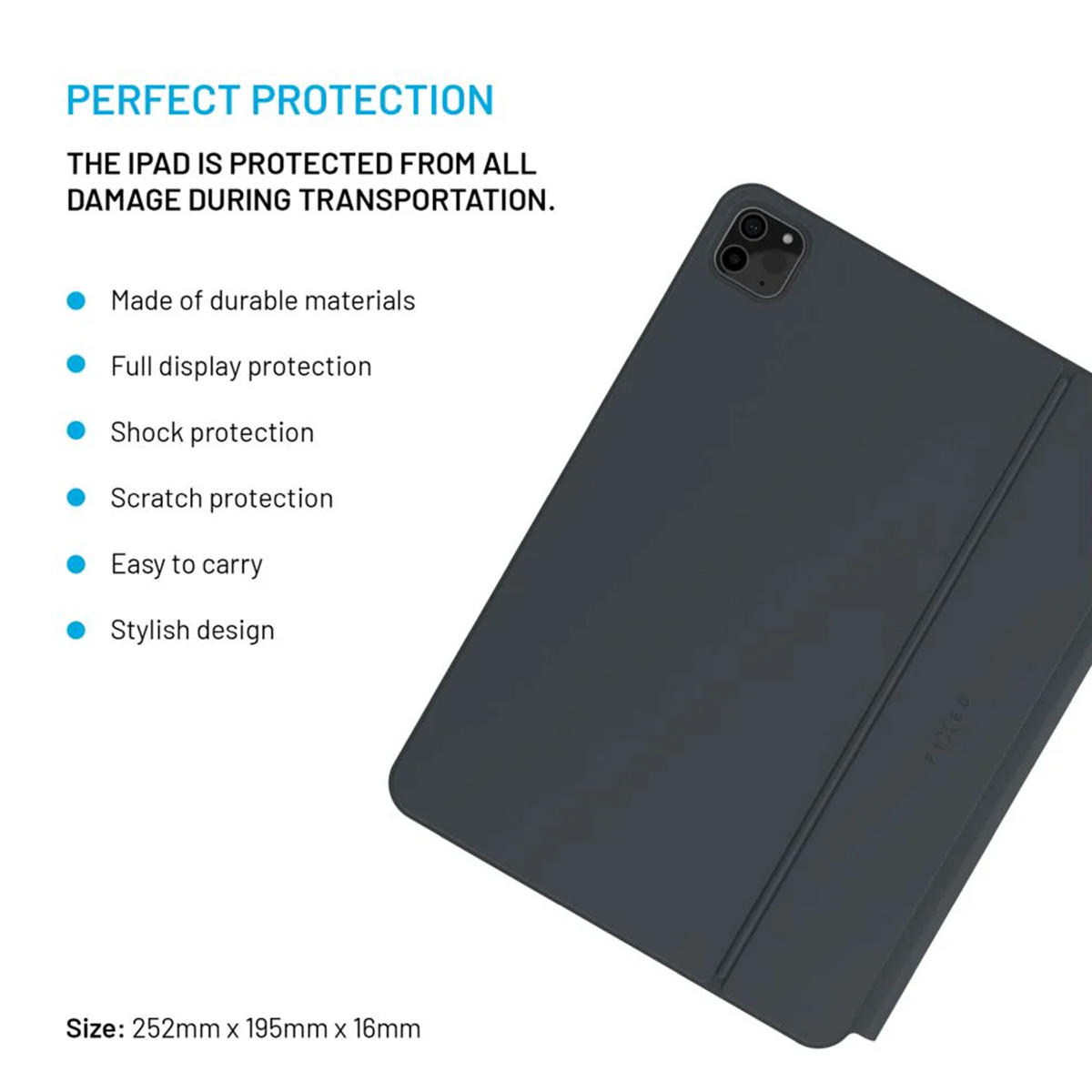 Fixed Typee QWERTY keyboard case iPad Pro 11 (2025) M5 / (2024) M4 - Zwart - Afbeelding 8