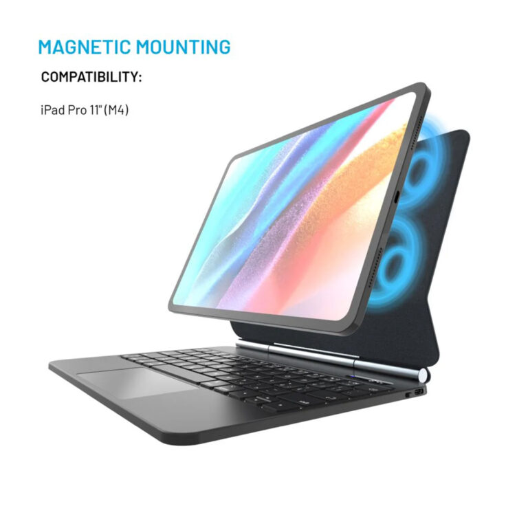 Fixed Typee QWERTY keyboard case iPad Pro 11 (2024) M4 - Zwart - Afbeelding 6