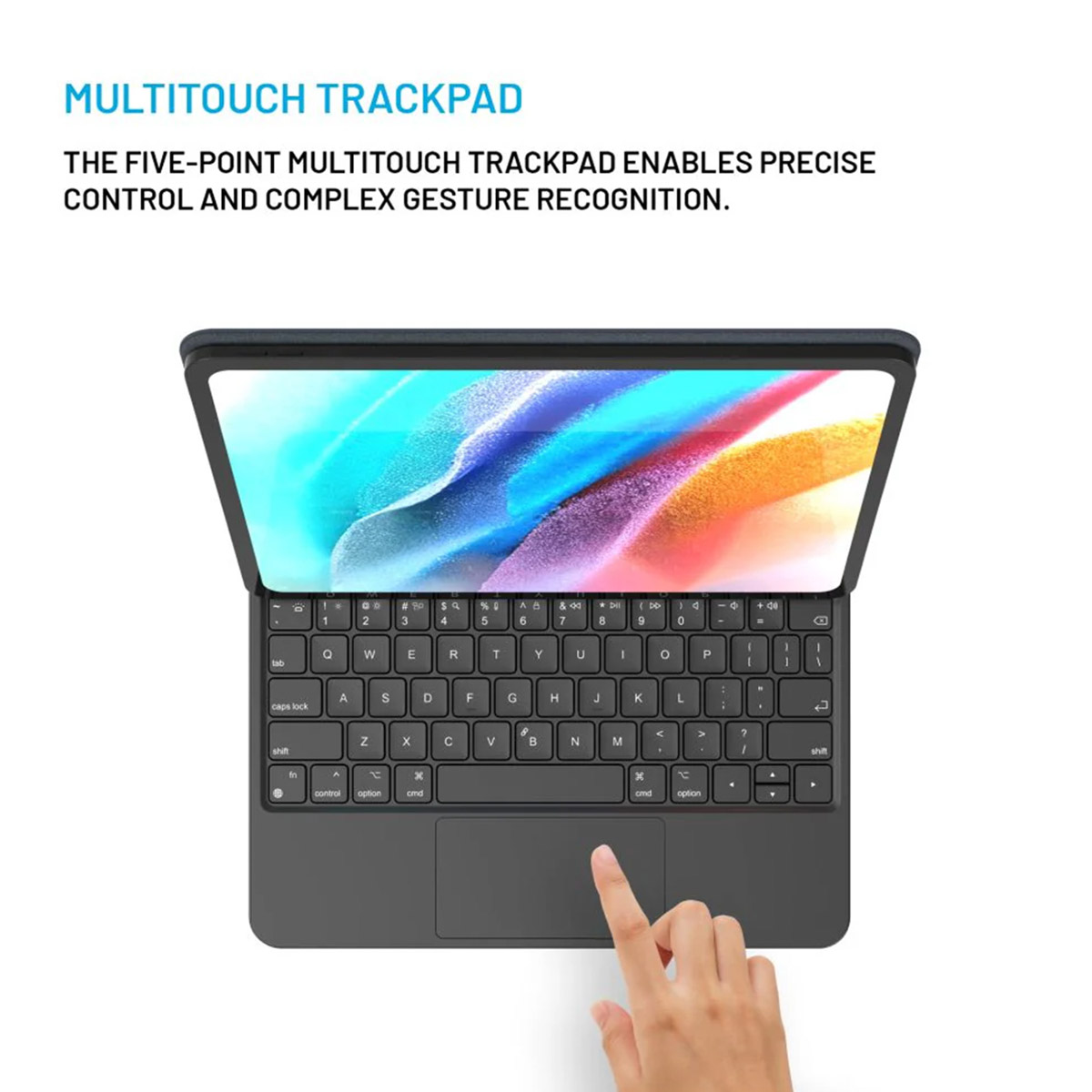 Fixed Typee QWERTY keyboard case iPad Pro 11 (2025) M5 / (2024) M4 - Zwart - Afbeelding 7