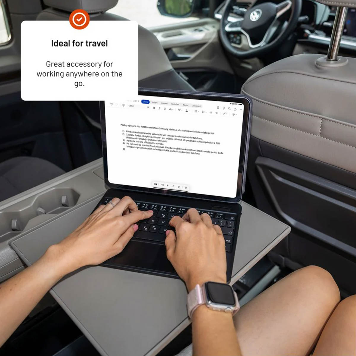 Fixed Typee QWERTY keyboard case iPad Pro 11 (2025) M5 / (2024) M4 - Zwart - Afbeelding 5