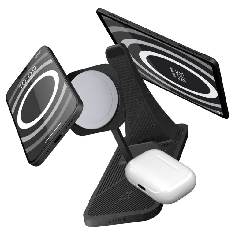 Zens Draadloos oplaadstation 3-in-1 Hoofdstation - Modular Serie - Gerecycled Plastic - Afbeelding 4