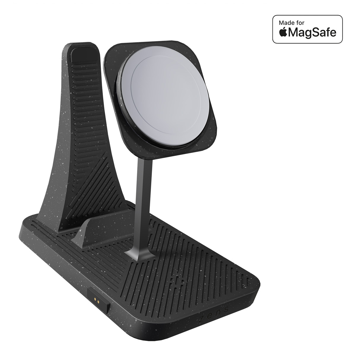 Zens Draadloos oplaadstation 3-in-1 Hoofdstation – Modular Serie – Gerecycled Plastic