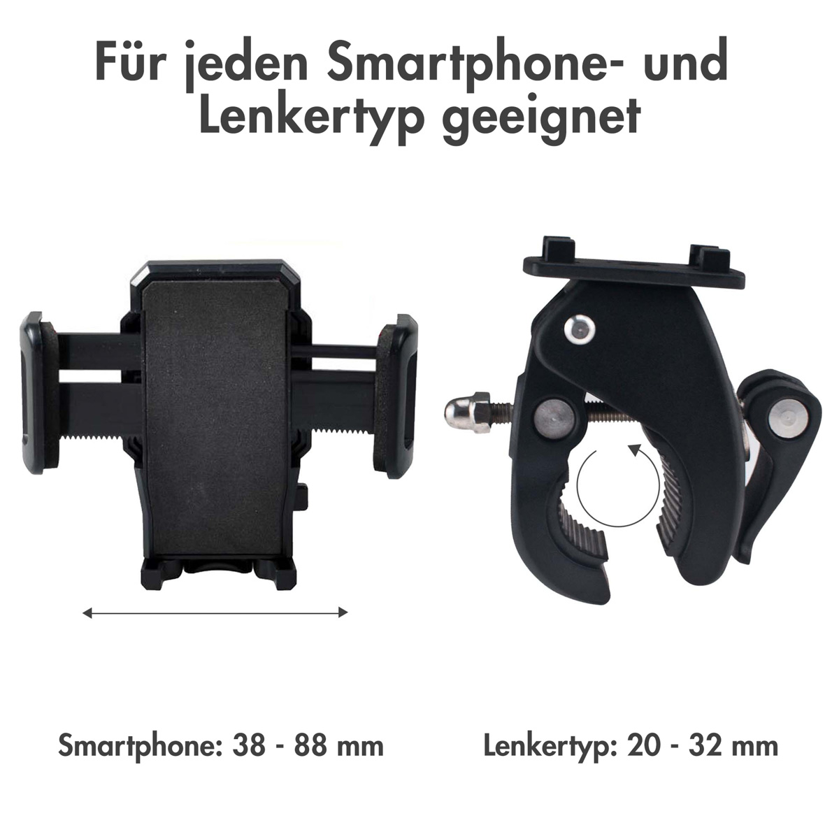 Accezz Telefoonhouder fiets - Verstelbaar - Universeel - Zwart - Afbeelding 7