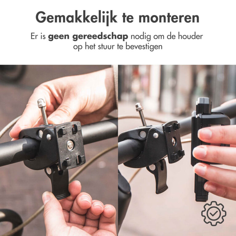 Accezz Telefoonhouder fiets - Verstelbaar - Universeel - Zwart - Afbeelding 7
