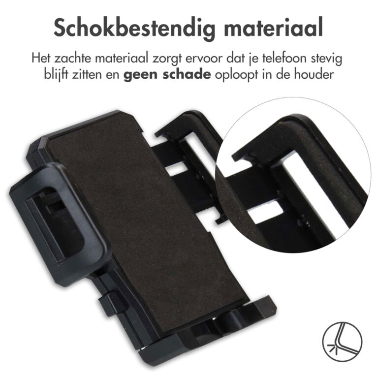 Accezz Telefoonhouder fiets - Verstelbaar - Universeel - Zwart - Afbeelding 3