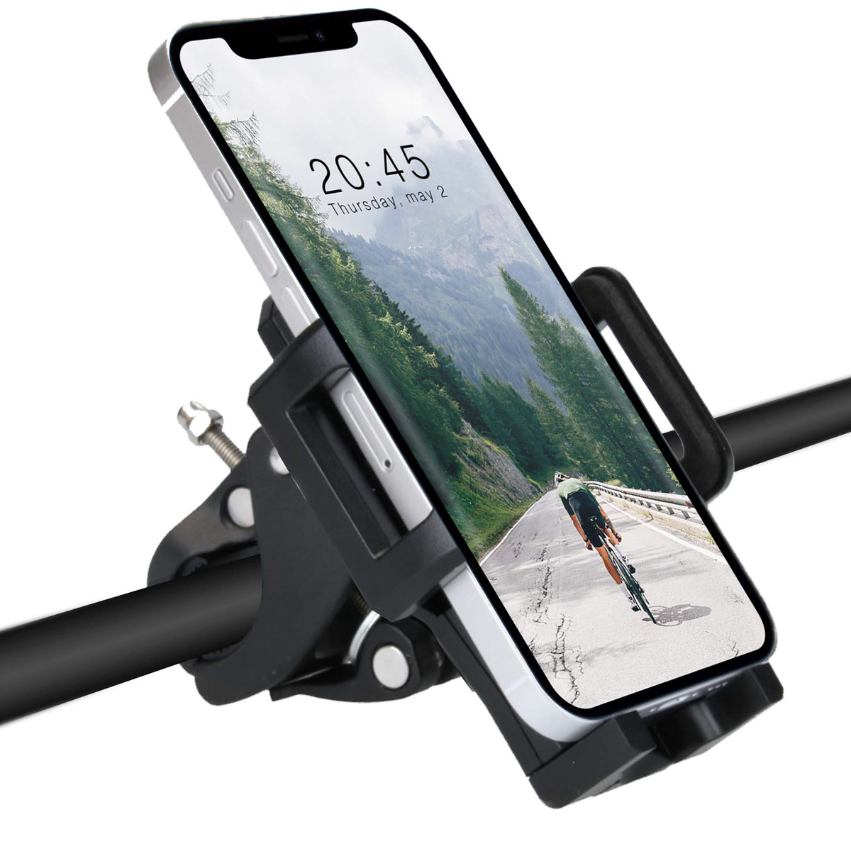 Accezz Telefoonhouder fiets – Verstelbaar – Universeel – Zwart