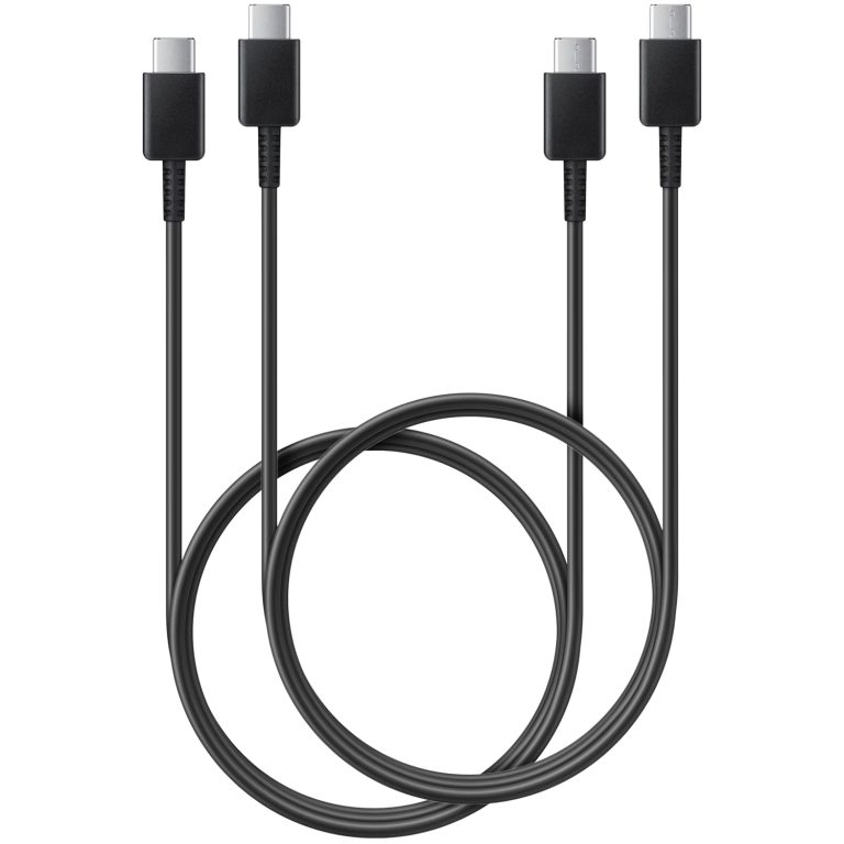 Samsung 2x Originele USB-C naar USB-C kabel in Fabrieksverpakking - 1 meter - 25 Watt - Zwart - Afbeelding 2