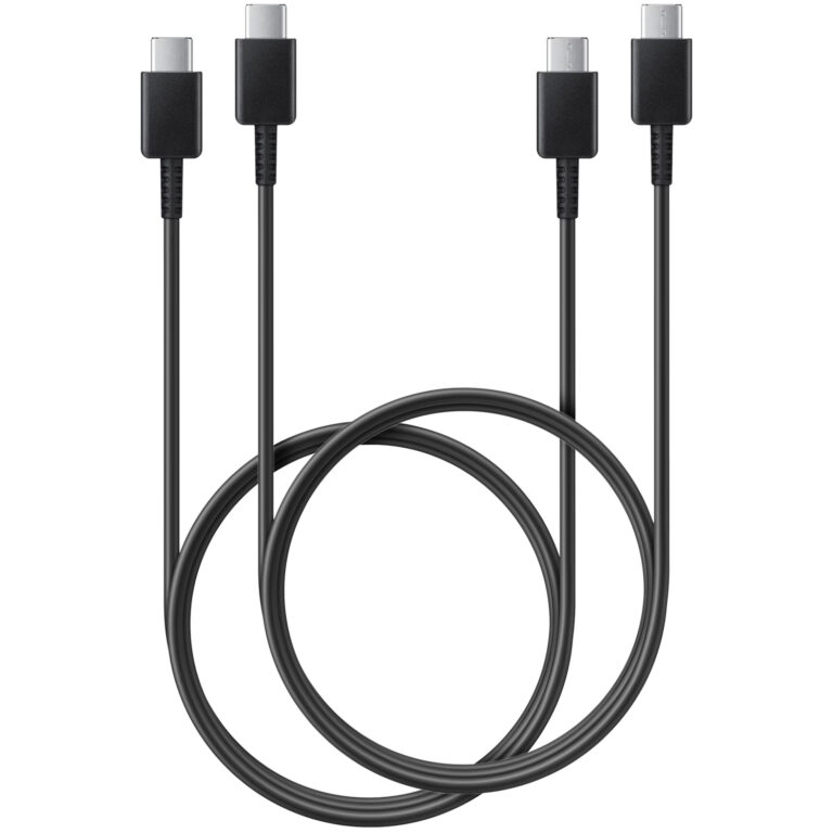 Samsung 2x Originele USB-C naar USB-C kabel in Fabrieksverpakking - 1 meter - 25 Watt - Zwart - Afbeelding 2