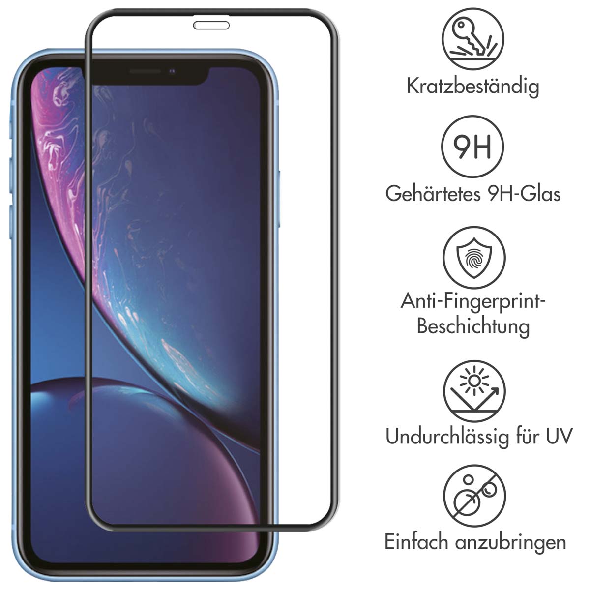Selencia Gehard Glas Premium Screenprotector Apple iPhone 11 / Xr - Afbeelding 2