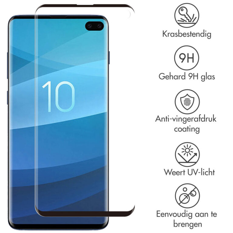 Selencia Gehard Glas Premium Screenprotector Samsung Galaxy S10 Plus - Afbeelding 2