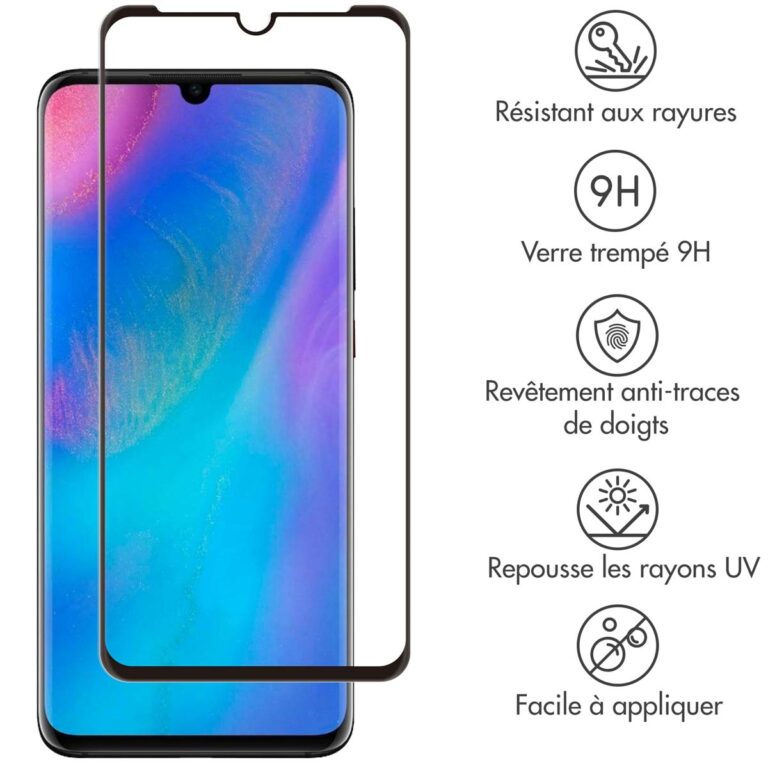 Selencia Gehard Glas Premium Screenprotector Huawei P30 Pro - Zwart - Afbeelding 3