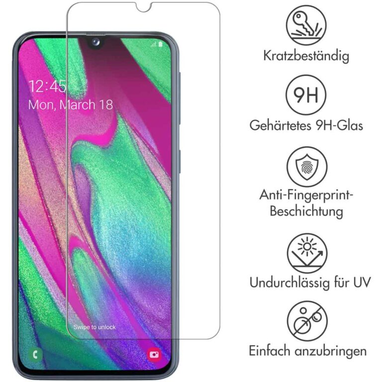 Selencia Gehard Glas Screenprotector Samsung Galaxy A40 - Afbeelding 4