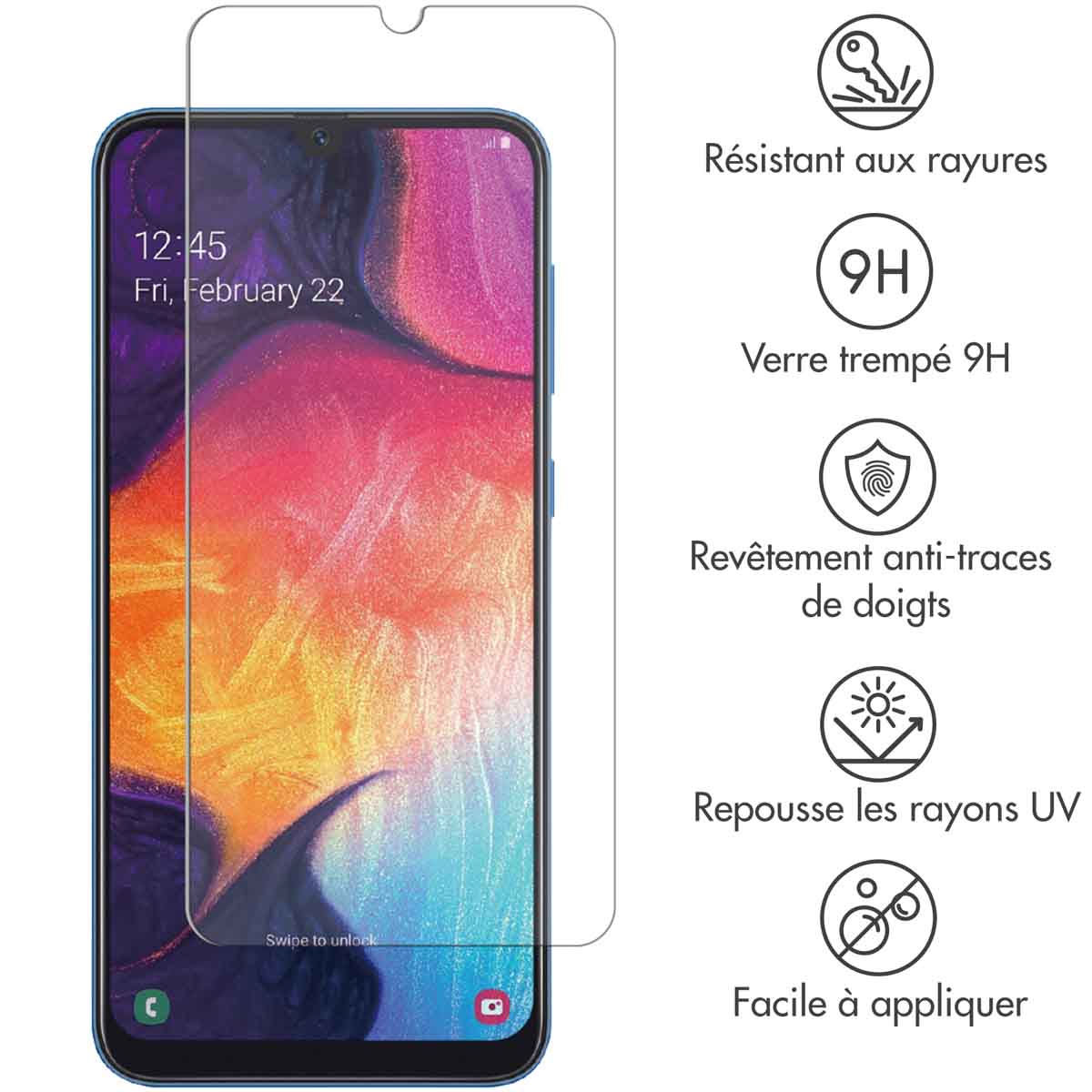 Selencia Gehard Glas Screenprotector Samsung Galaxy A50 / A30s / M31 - Afbeelding 3