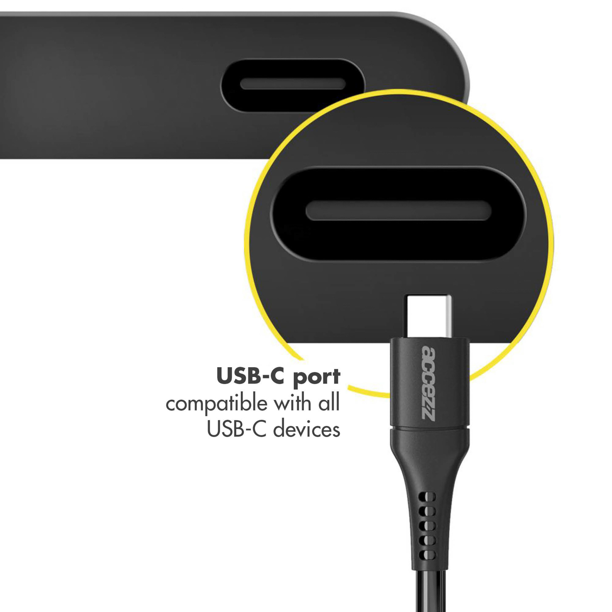Accezz USB-C naar USB kabel - 2 meter - Zwart - Afbeelding 5