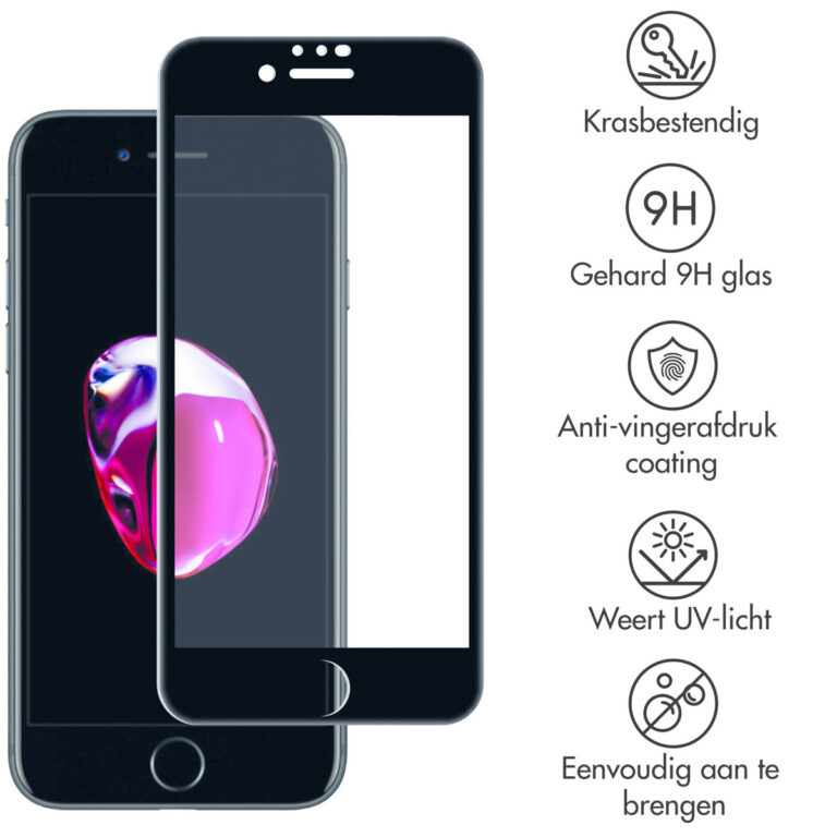 Selencia Gehard Glas Premium Screenprotector Apple iPhone 8 / 7 / 6s / 6 - Afbeelding 2