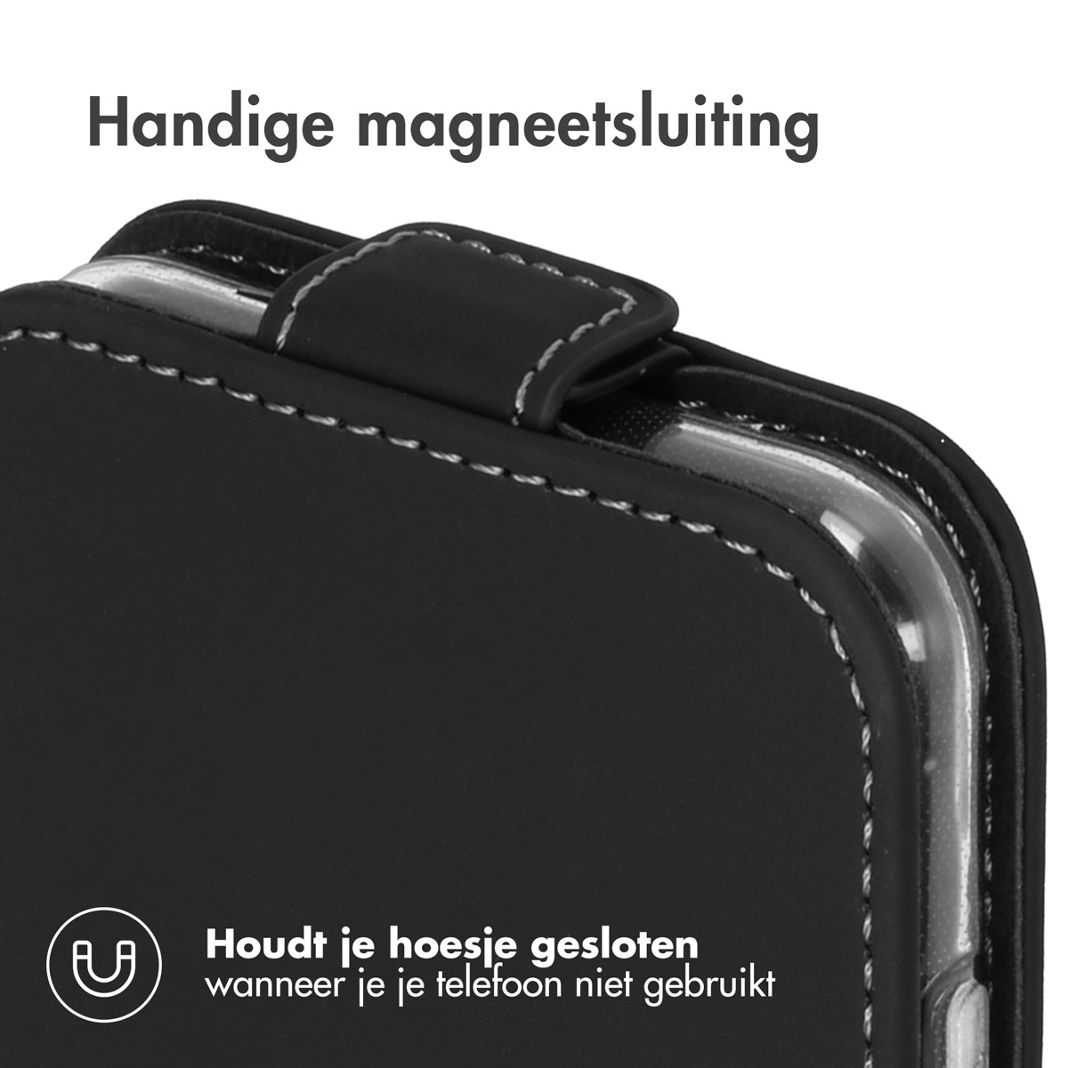 Accezz Flipcase Apple iPhone Xr - Zwart - Afbeelding 3