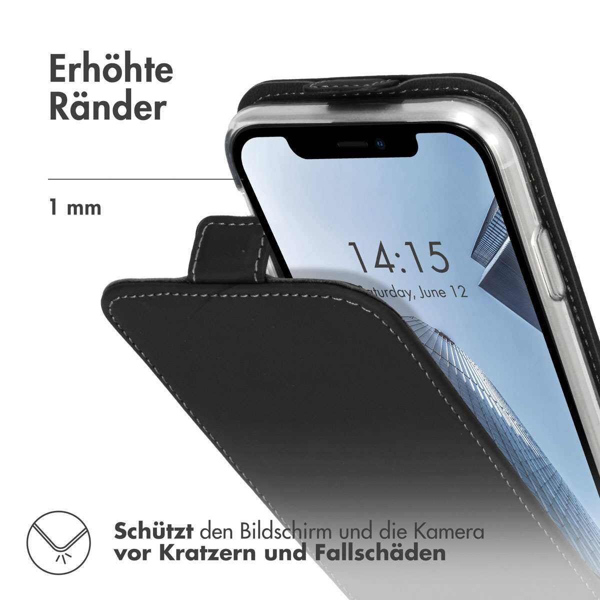 Accezz Flipcase Apple iPhone Xr - Zwart - Afbeelding 6