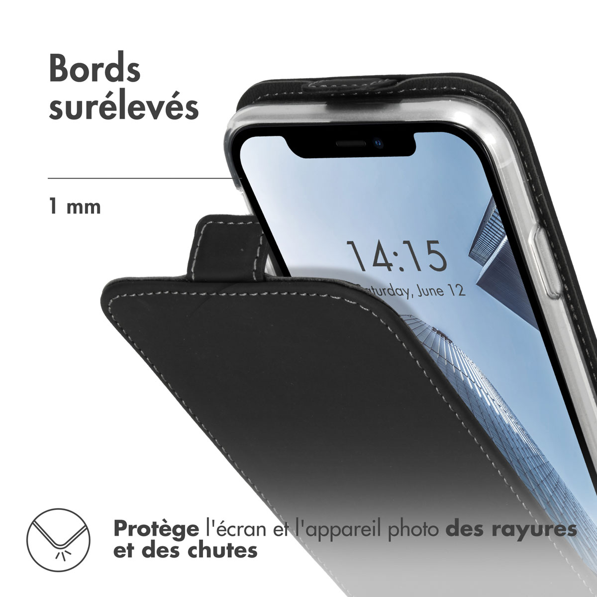 Accezz Flipcase Apple iPhone Xr - Zwart - Afbeelding 4