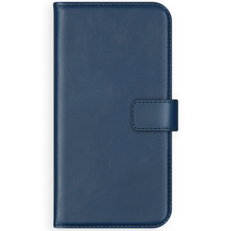 Selencia Echt Lederen Bookcase Apple iPhone 11 Pro Max - Blauw - Afbeelding 3