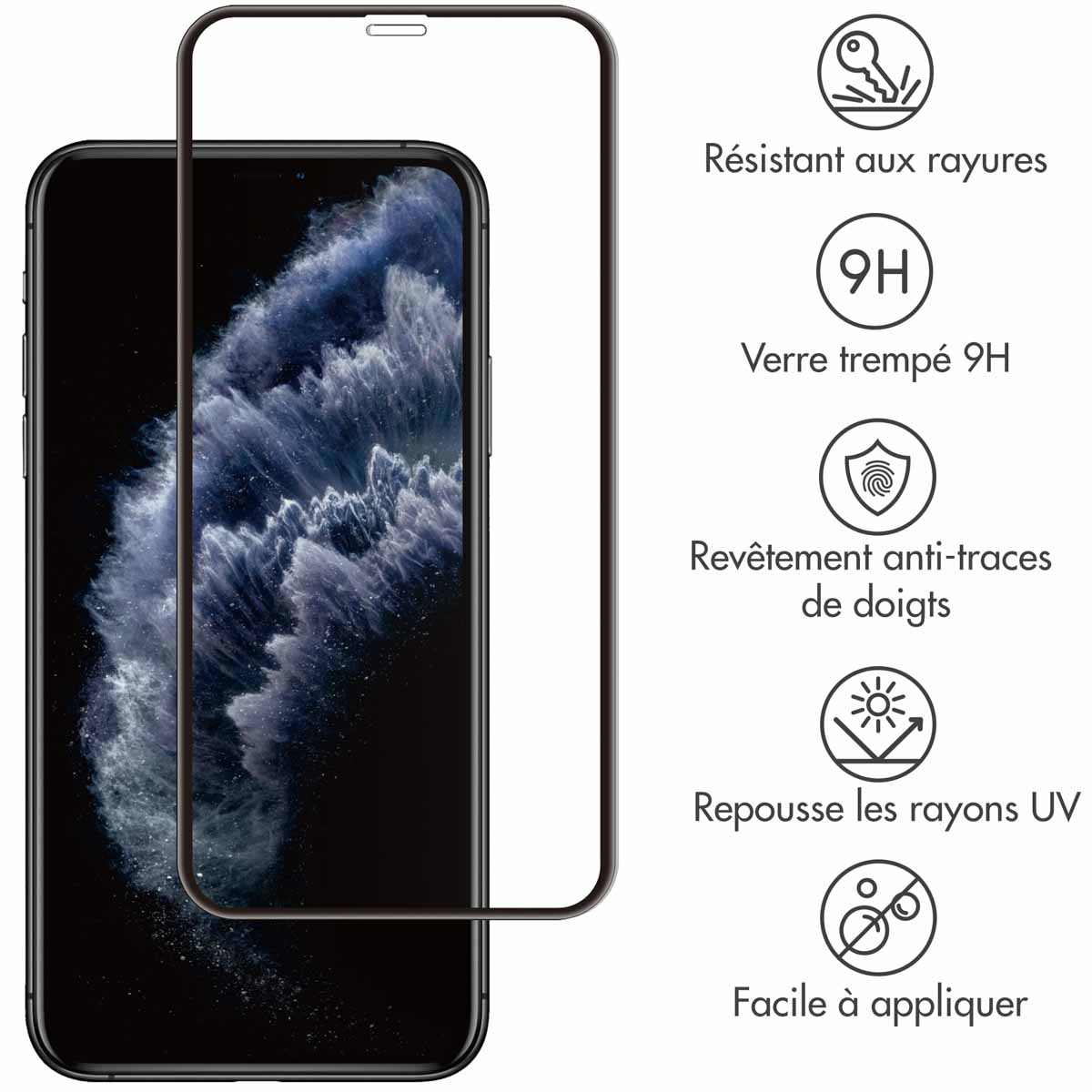 Selencia Gehard Glas Premium Screenprotector Apple iPhone 11 Pro / Xs / X - Afbeelding 3