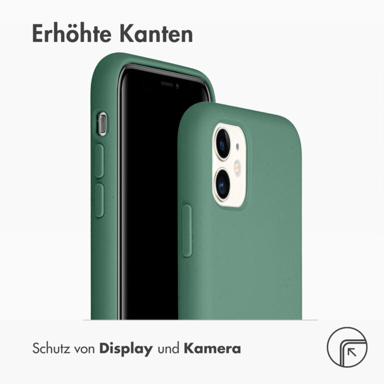 Accezz Liquid Silicone Backcover Apple iPhone 11 - Donkergroen - Afbeelding 9