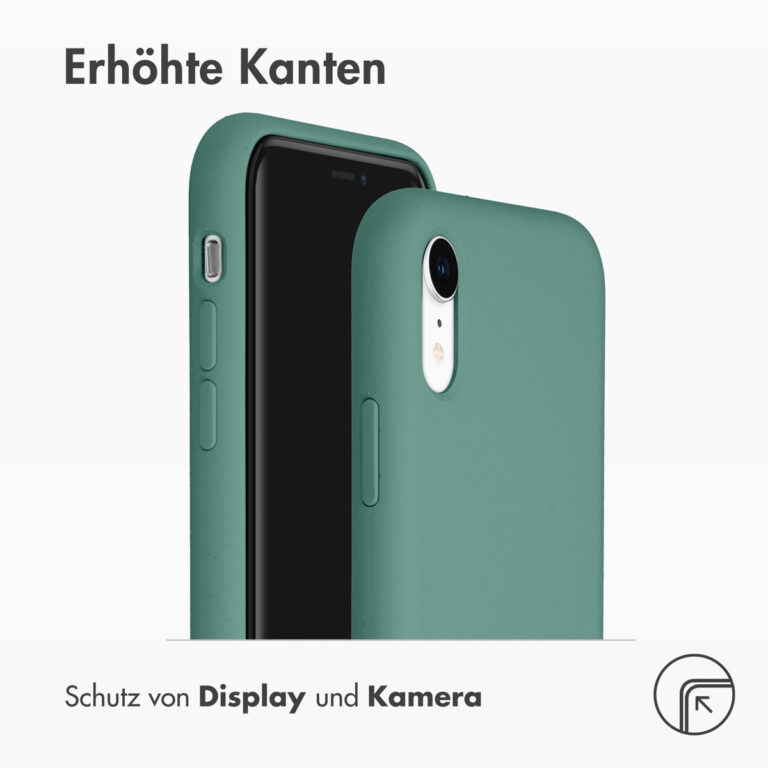 Accezz Liquid Silicone Backcover Apple iPhone Xr - Donkergroen - Afbeelding 8