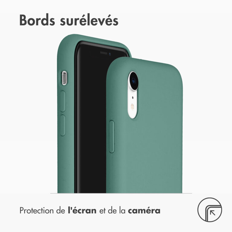 Accezz Liquid Silicone Backcover Apple iPhone Xr - Donkergroen - Afbeelding 6