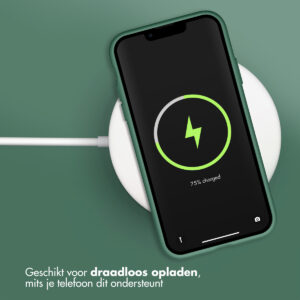 Accezz Liquid Silicone Backcover Apple iPhone Xr - Donkergroen