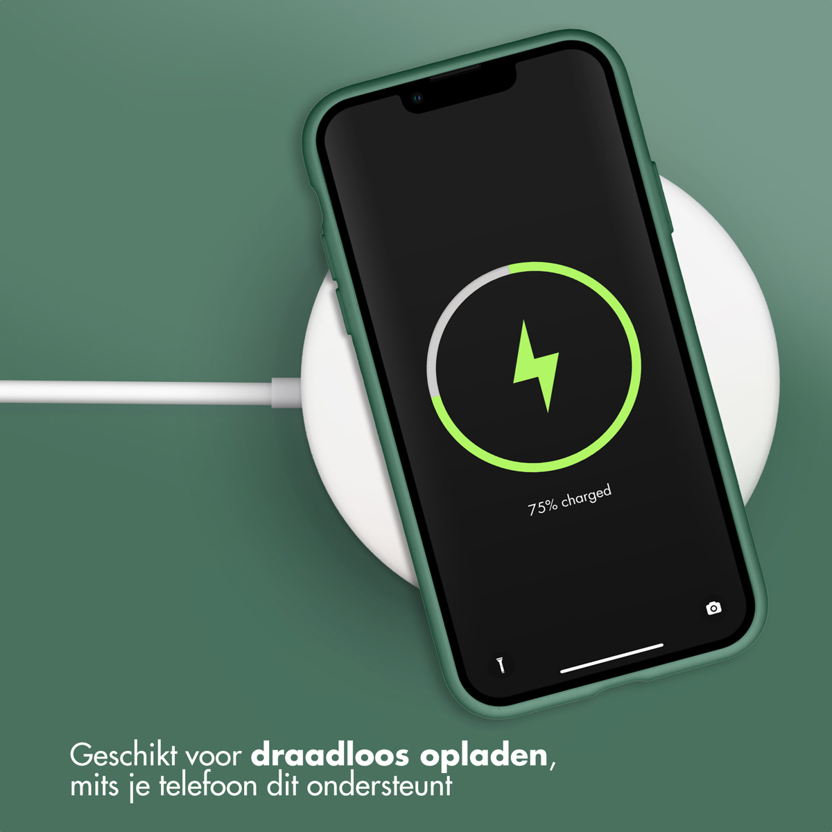 Accezz Liquid Silicone Backcover Apple iPhone Xr – Donkergroen
