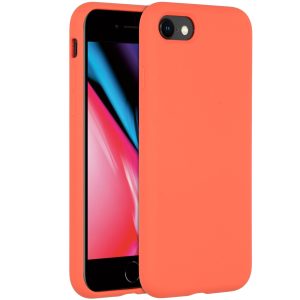 Accezz Liquid Silicone Backcover Apple iPhone SE (2022 / 2020) / 8 / 7 - Nectarine
