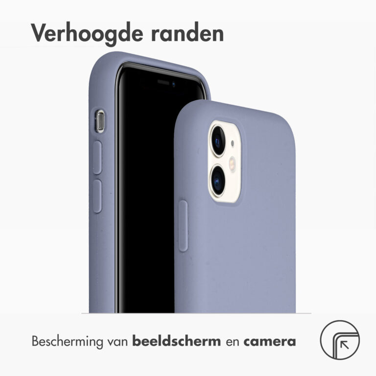 Accezz Liquid Silicone Backcover Apple iPhone 11 - Lavender Gray - Afbeelding 6