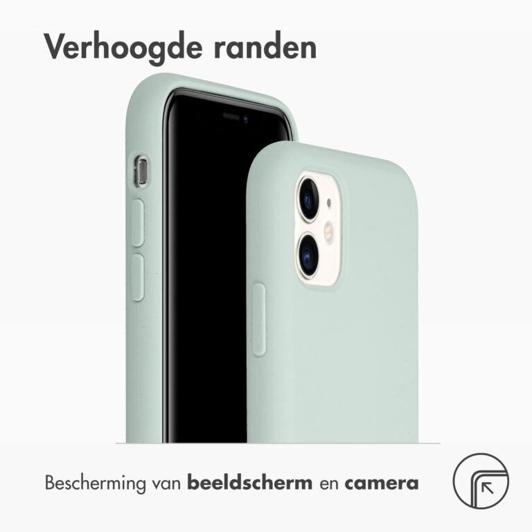 Accezz Liquid Silicone Backcover Apple iPhone 11 - Sky Blue - Afbeelding 6