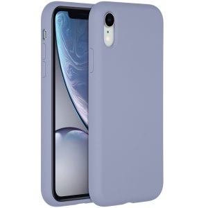 Accezz Liquid Silicone Backcover Apple iPhone Xr - Lavender Gray