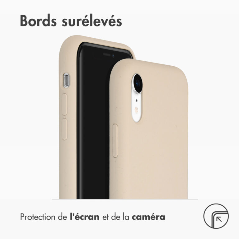 Accezz Liquid Silicone Backcover Apple iPhone Xr - Stone - Afbeelding 5