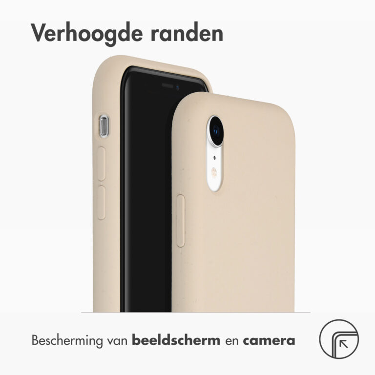 Accezz Liquid Silicone Backcover Apple iPhone Xr - Stone - Afbeelding 2