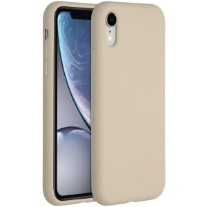 Accezz Liquid Silicone Backcover Apple iPhone Xr - Stone