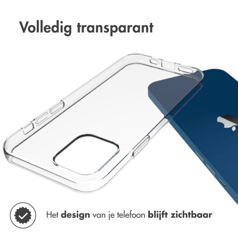 Accezz Clear Backcover Apple iPhone 12 Mini - Transparant - Afbeelding 5