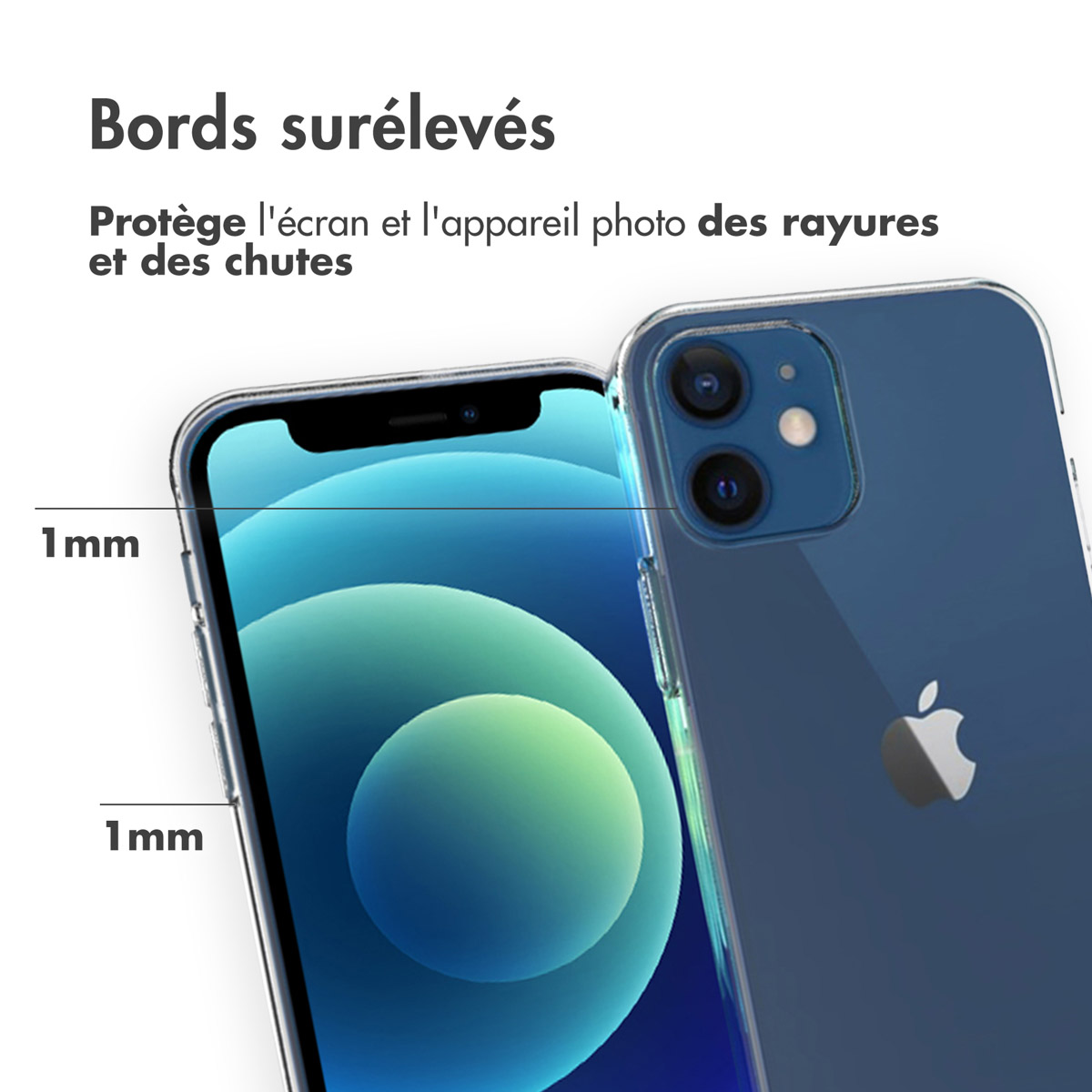 Accezz Clear Backcover Apple iPhone 12 Mini - Transparant - Afbeelding 8