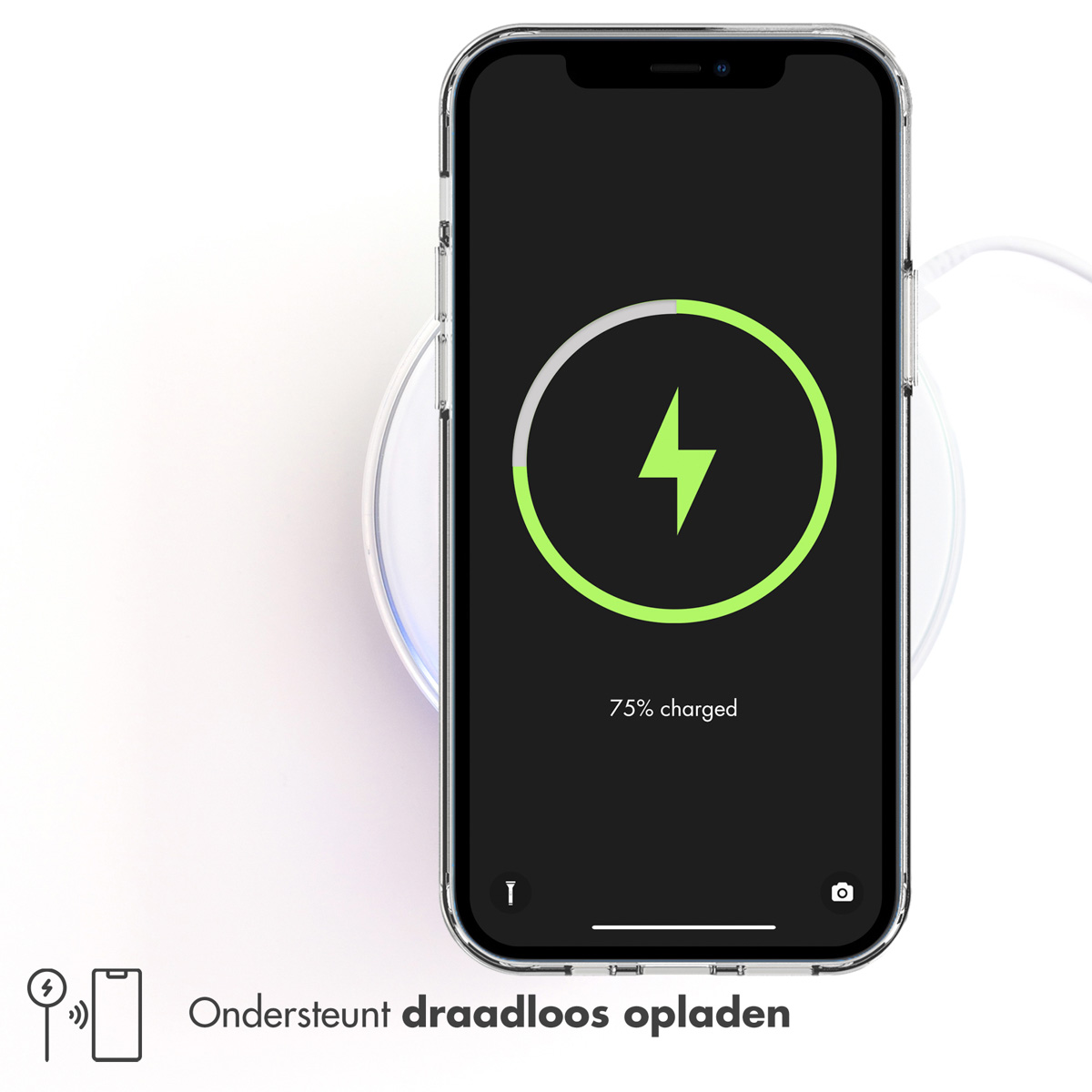 Accezz Clear Backcover Apple iPhone 12 Mini - Transparant - Afbeelding 2