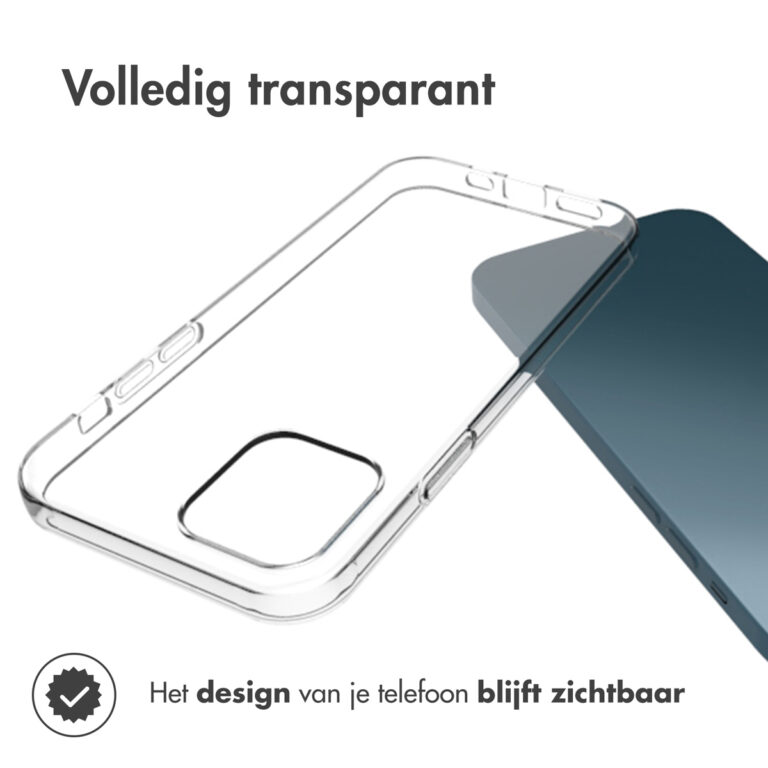 Accezz Clear Backcover Apple iPhone 12 (Pro) - Transparant - Afbeelding 5