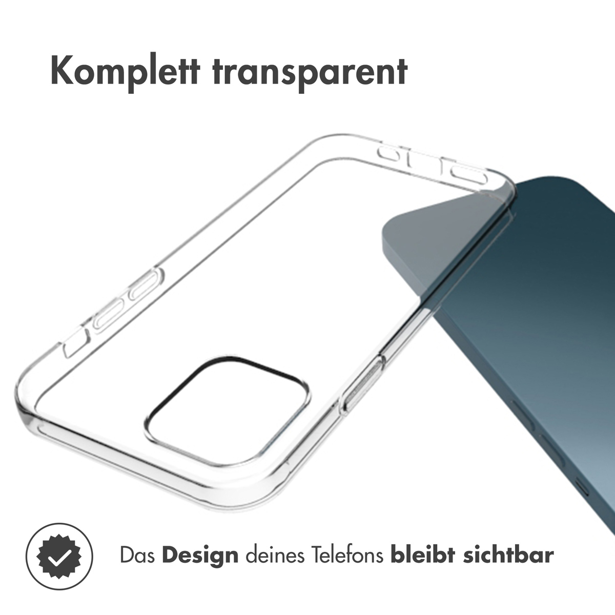 Accezz Clear Backcover Apple iPhone 12 Pro Max - Transparant - Afbeelding 2