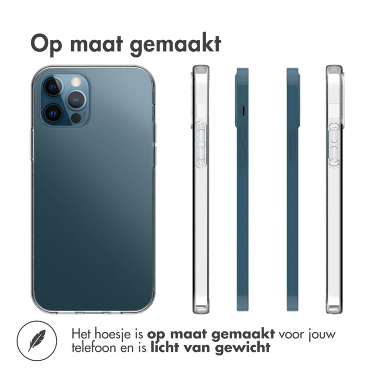 Accezz Clear Backcover Apple iPhone 12 Pro Max - Transparant - Afbeelding 3