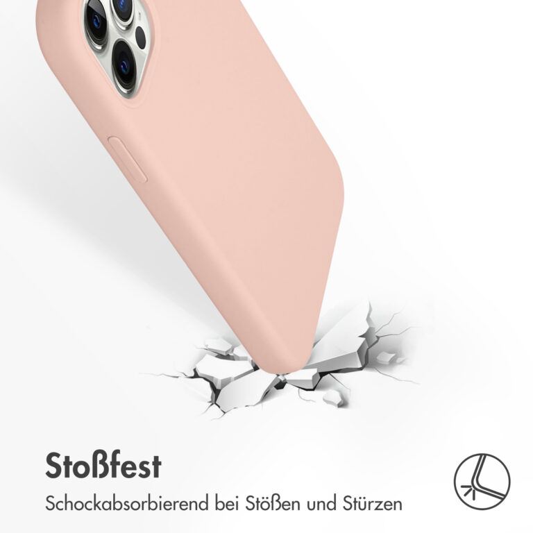 Accezz Liquid Silicone Backcover Apple iPhone 12 (Pro) - Roze - Afbeelding 8