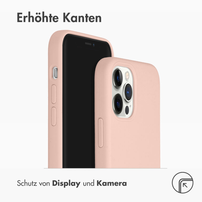 Accezz Liquid Silicone Backcover Apple iPhone 12 (Pro) - Roze - Afbeelding 7