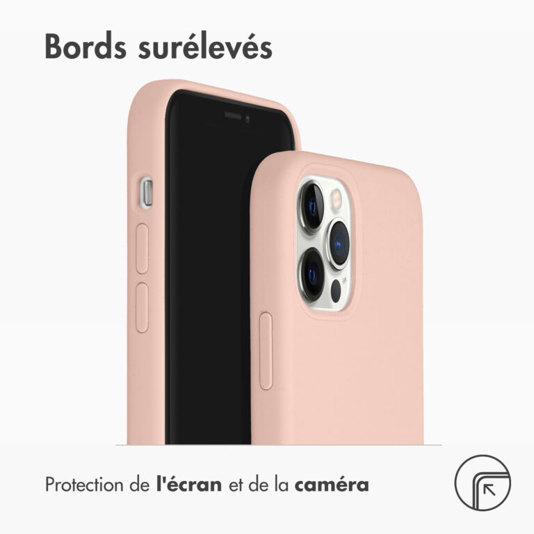 Accezz Liquid Silicone Backcover Apple iPhone 12 (Pro) - Roze - Afbeelding 5