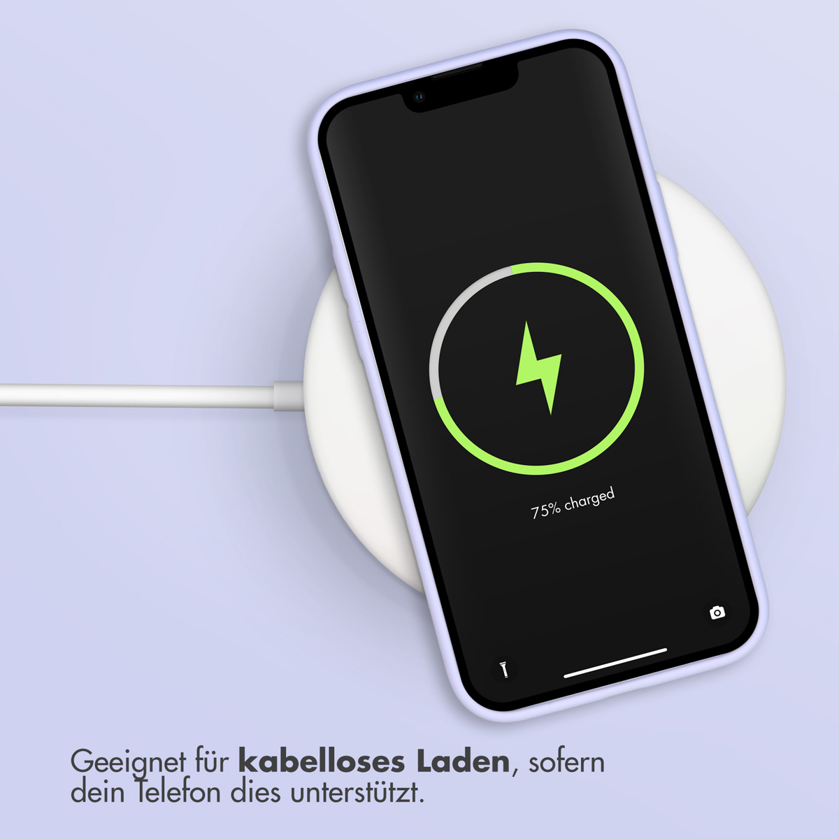 Accezz Liquid Silicone Backcover Apple iPhone 12 (Pro) - Paars - Afbeelding 10