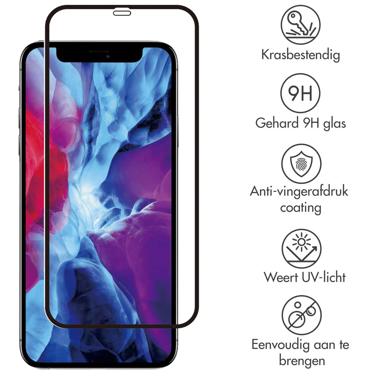 Selencia Gehard Glas Premium Screenprotector Apple iPhone 12 Pro Max - Afbeelding 2